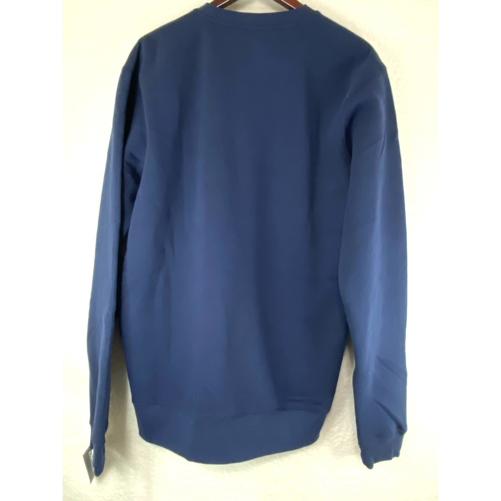 NWT J. America Penn State Fleece Sweater Mens XL Navy Blue Crew Neck Pullover - Picture 3 of 8